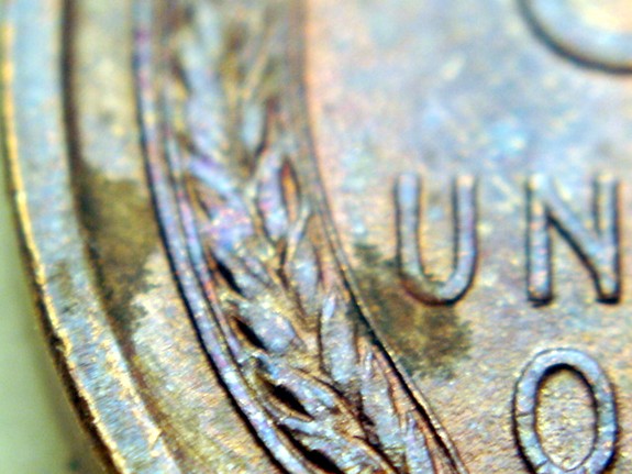 1909-VDB-Lincoln-Wheat-Cent---Verdigris-On-Reverse?